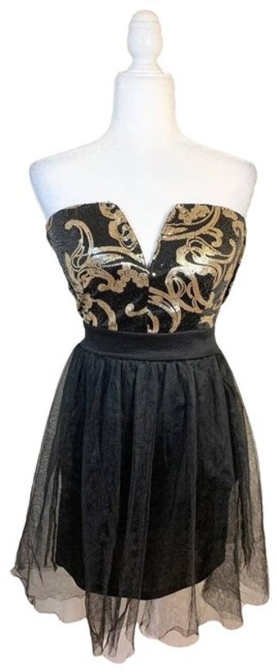 Windsor Womens Dress Size S Black Color Mini Dress (NWT)